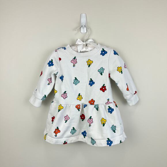 Hanna Andersson Other - Hanna Andersson Baby Printed French Terry Dress Flowers 75 cm 12-18 Months
